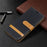 Jeans Cloth Leather Wallet Case for Samsung Galaxy A20e - Black - 7