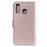 Imprint Mandala Flower Stand Wallet Leather Case for Samsung Galaxy A20e - Pink - 3
