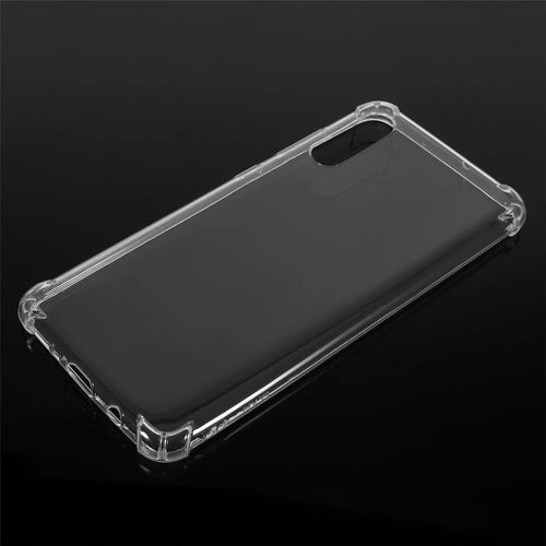 Clear Shock Absorption Soft TPU Phone Cover for Samsung Galaxy A70 - Transparent - 1