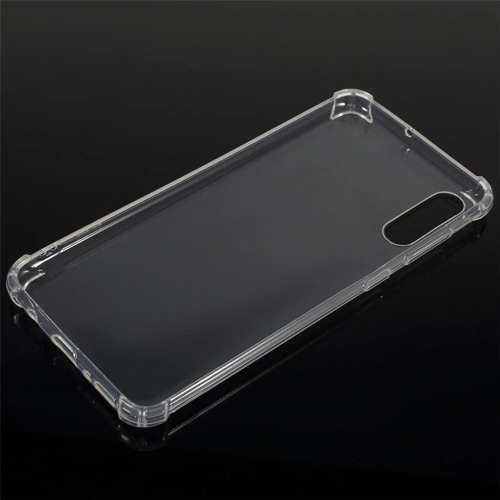 Clear Shock Absorption Soft TPU Phone Cover for Samsung Galaxy A70 - Transparent - 2