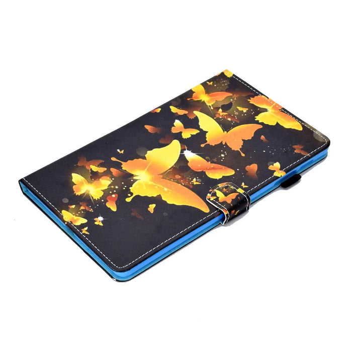 Pattern Printing Leather Tablet Cover with Card Slots for Samsung Galaxy Tab A 10.1(2019) T510 - Flying Butterfly - 5