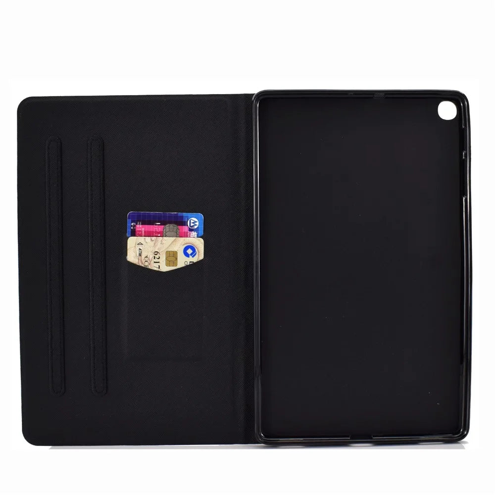 Pattern Printing Card Slots Stand Leather Tablet Cover for Samsung Galaxy Tab A 10.1 (2019) SM-T510 / SM-T515 - Musical Note - 4