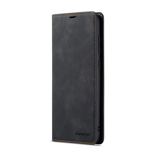 FORWENW Fantasy Series Silky Touch Leather Wallet Stand Case for Samsung Galaxy A50/A50s/A30s - Black - 2