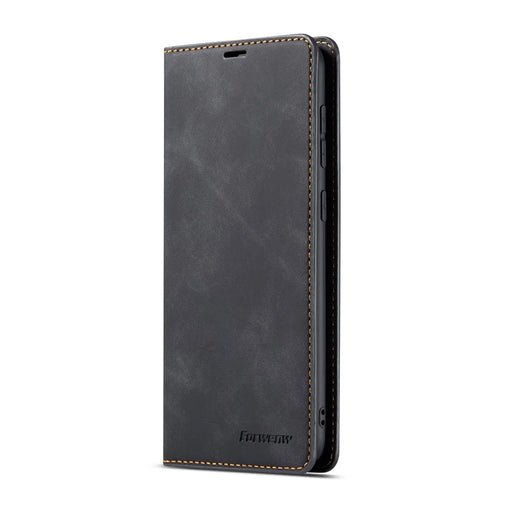 FORWENW Fantasy Series Silky Touch Leather Wallet Case for Samsung Galaxy A40 - Black - 2