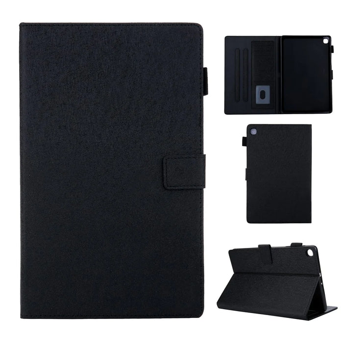 Leather Case with Card Storage for Samsung Galaxy Tab A 10.1 (2019) T515 - Black - 1