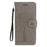 Imprint Tree+Owl Leather Wallet Phone Case for Samsung Galaxy A20e - Grey - 2