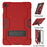 Shock Proof TPU + PC Hybrid Tablet Protective Case with Kickstand for Samsung Galaxy Tab S5e SM-T720 / SM-T725 - Red / Black - 1