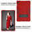 Shock Proof TPU + PC Hybrid Tablet Protective Case with Kickstand for Samsung Galaxy Tab S5e SM-T720 / SM-T725 - Red / Black - 3