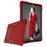 Shock Proof TPU + PC Hybrid Tablet Protective Case with Kickstand for Samsung Galaxy Tab S5e SM-T720 / SM-T725 - Red / Black - 5
