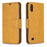 PU Leather Wallet Stand Phone Cover for Samsung Galaxy A10 / M10 - Light Brown - 4