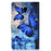 Pattern Printing Card Holder Stand PU Leather Tablet Case for Samsung Galaxy Tab A 8.0 (2017) SM-T380 / SM-T385 - Blue Butterflies - 3