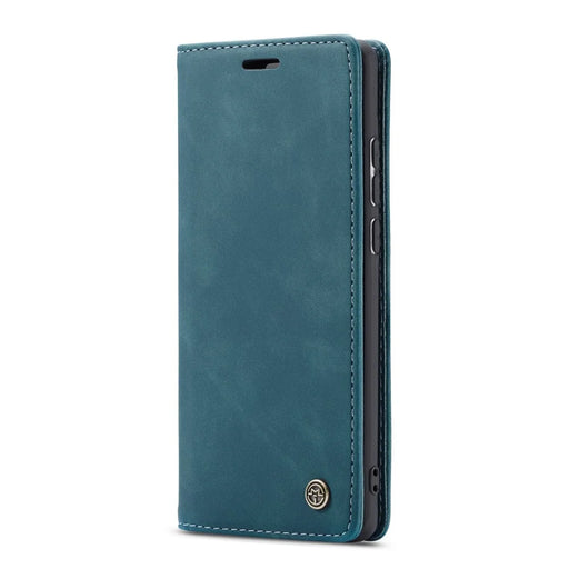 CASEME 013 Series for Samsung Galaxy M10 Retro Flip Leather Phone Case - Blue - 2