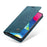 CASEME 013 Series for Samsung Galaxy M10 Retro Flip Leather Phone Case - Blue - 6