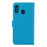 Imprint Butterfly Flowers Leather Phone Cover for Samsung Galaxy A30 / A20 - Blue - 2