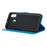 Imprint Butterfly Flowers Leather Phone Cover for Samsung Galaxy A30 / A20 - Blue - 5