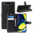 Litchi Skin Wallet Leather Stand Case for Samsung Galaxy A80 / A90 - Black - 1