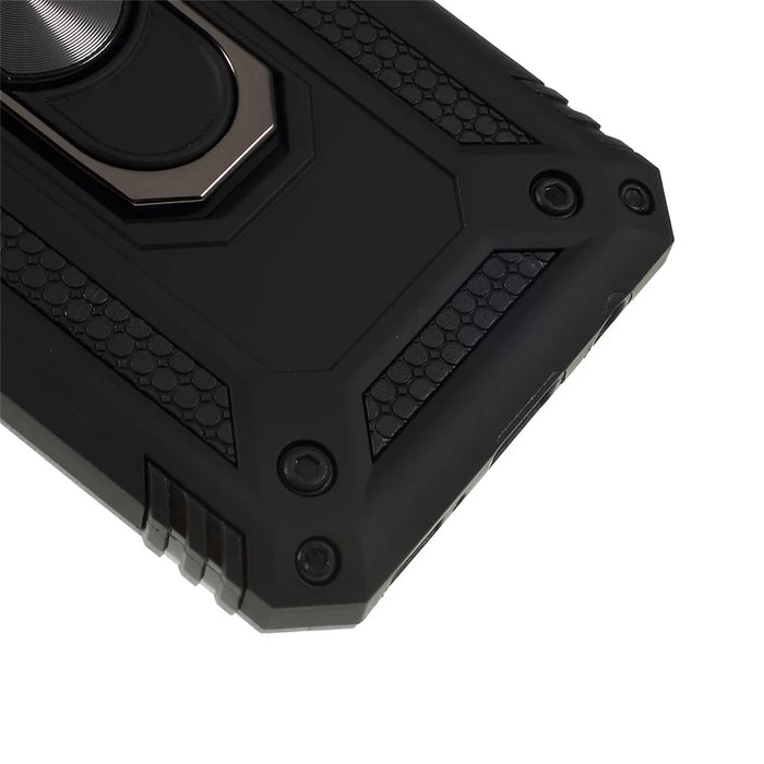 2 in 1 Military Anti-fall Rotation Phone Cover for Samsung Galaxy A40 - Black - 3