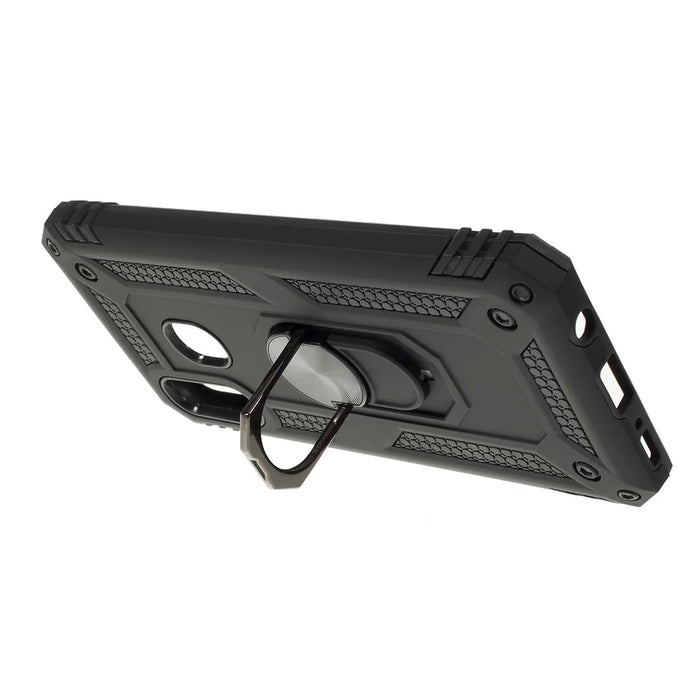 2 in 1 Military Anti-fall Rotation Phone Cover for Samsung Galaxy A40 - Black - 5