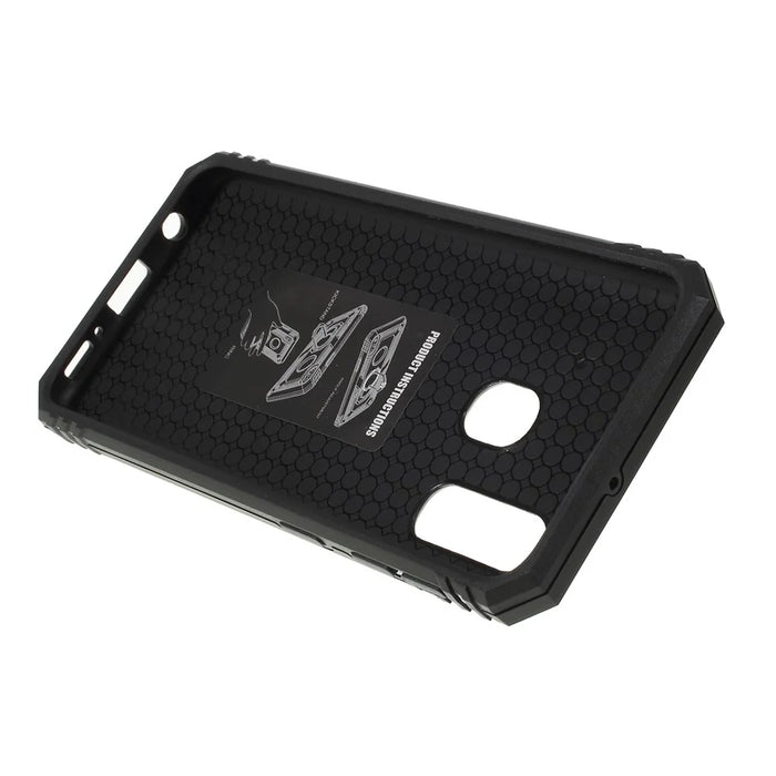 2 in 1 Military Anti-fall Rotation Phone Cover for Samsung Galaxy A40 - Black - 6