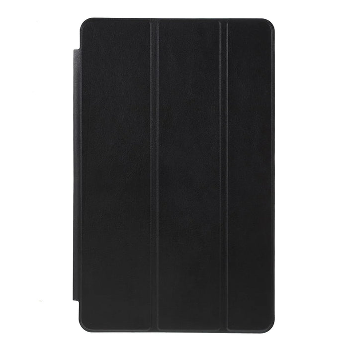 Tri-fold Leather Stand Case for Samsung Galaxy Tab S5e SM-T720 - Black - 1