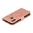 Shiny Diamond Imprint Flower Leather Phone Cover for Samsung Galaxy A20e - Rose Gold - 3