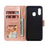 Shiny Diamond Imprint Flower Leather Phone Cover for Samsung Galaxy A20e - Rose Gold - 6