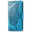 Imprint Butterfly Flower Leather Wallet Case for Samsung Galaxy A20e - Blue - 2
