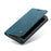 CASEME 013 Series Auto-absorbed Leather Wallet Stand Casing for Samsung Galaxy S7 edge G935 - Blue - 6