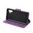 Imprint Butterfly Flowers Leather Stand Wallet Folio Case for Samsung Galaxy Note 10 Plus/Note 10 Plus 5G - Purple - 5