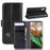 Genuine Split Leather Wallet Phone Shell Cover Case with Stand for Samsung Galaxy Note 10 - Black - 1