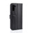 Genuine Split Leather Wallet Phone Shell Cover Case with Stand for Samsung Galaxy Note 10 - Black - 4