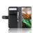 Genuine Split Leather Wallet Phone Shell Cover Case with Stand for Samsung Galaxy Note 10 - Black - 7