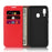Crazy Horse Texture Genuine Leather Wallet Phone Case for Samsung Galaxy A20e - Red - 4