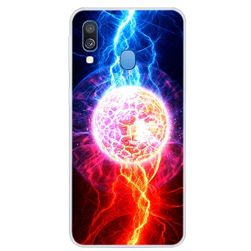 Space Series Pattern TPU Phone Cover for Samsung Galaxy A40 - Style E - 1