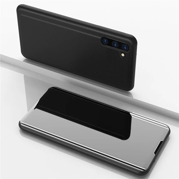 For Samsung Galaxy Note 10 / Note 10 5G Flip Leather Cover with Stand Full Body Protective Phone Case - Black - 1