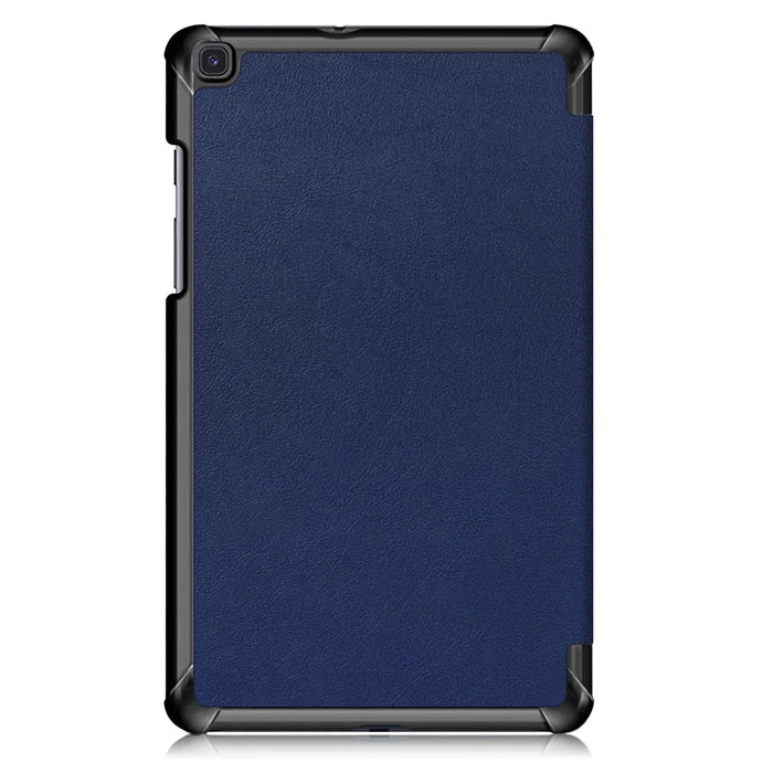 Large Cut-Out Tri-fold Stand Microfiber Lining Drop Protection Leather Case for Samsung Galaxy Tab A 8.0 Wi-Fi (2019) T290 /  LTE T295 T297 - Blue - 3