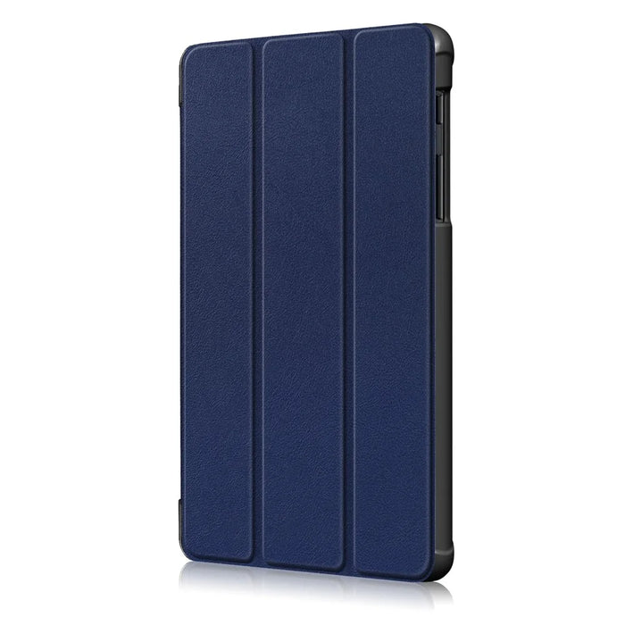 Large Cut-Out Tri-fold Stand Microfiber Lining Drop Protection Leather Case for Samsung Galaxy Tab A 8.0 Wi-Fi (2019) T290 /  LTE T295 T297 - Blue - 4