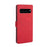 DG.MING Retro Style Leather Wallet Stand Shell Covering Case for Samsung Galaxy S10 5G - Red - 3