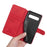 DG.MING Retro Style Leather Wallet Stand Shell Covering Case for Samsung Galaxy S10 5G - Red - 5