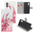 Pattern Printing Leather Wallet Stand Case for Samsung Galaxy Note 10 / Note 10 5G - Plum Blossom - 1