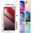 Gradient Color Glass + TPU Hybrid Cell Phone Case for Samsung Galaxy Note 10 Plus / 10 Plus 5G - Red / Black - 3