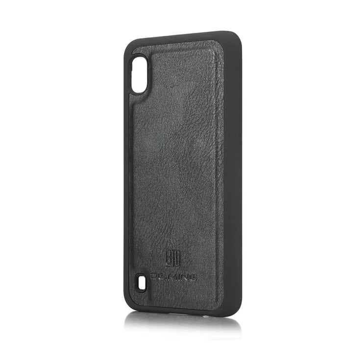 DG.MING Split Leather Phone Cover with Wallet Slot Shell for Samsung Galaxy A10 - Black - 5