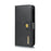 DG.MING For Samsung Galaxy A40 Wallet Phone Case Detachable Case Shockproof Shell Flip Protective Cover - Black - 3