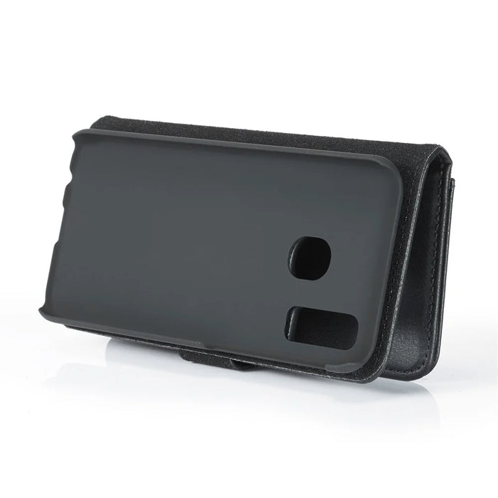 DG.MING For Samsung Galaxy A40 Wallet Phone Case Detachable Case Shockproof Shell Flip Protective Cover - Black - 7