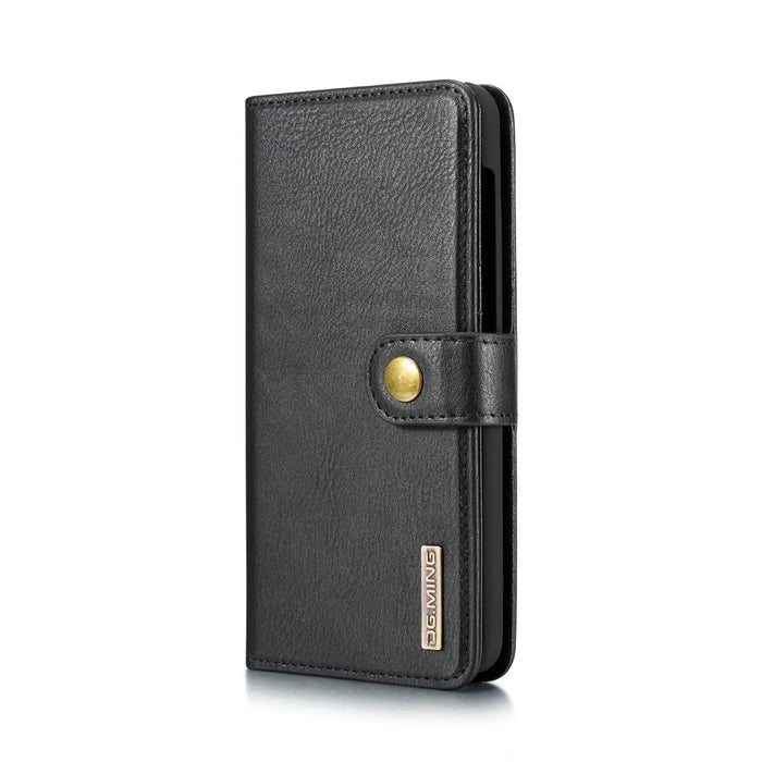 DG.MING Split Leather Phone Case Shell for Samsung Galaxy A50 / A50s / A30s - Black - 3