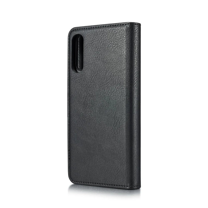 DG.MING Split Leather Phone Case Shell for Samsung Galaxy A50 / A50s / A30s - Black - 4