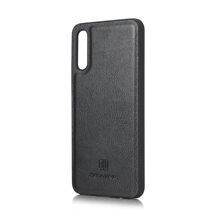 DG.MING Split Leather Phone Case Shell for Samsung Galaxy A50 / A50s / A30s - Black - 5