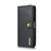 DG.MING Split Leather Phone Shell with Wallet Slot for Samsung Galaxy S10 5G - Black - 3