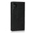 Crazy Horse Skin Genuine Leather Wallet Phone Case for Samsung Galaxy Note 10 Plus / 10 Plus 5G - Black - 3