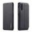 LC.IMEEKE Retro Style Leather Casing with Card Holder for Samsung Galaxy A50/A50s/A30s - Black - 1